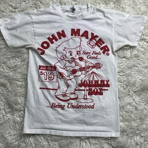 John Mayer T-Shirt Small White On Tour 2019 Being Understood Johnny Boy